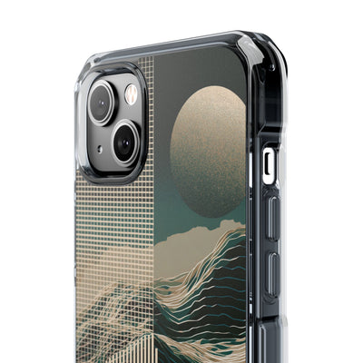 Green Impact MagSafe Phone Case for iPhone - Lunar Moss Topography