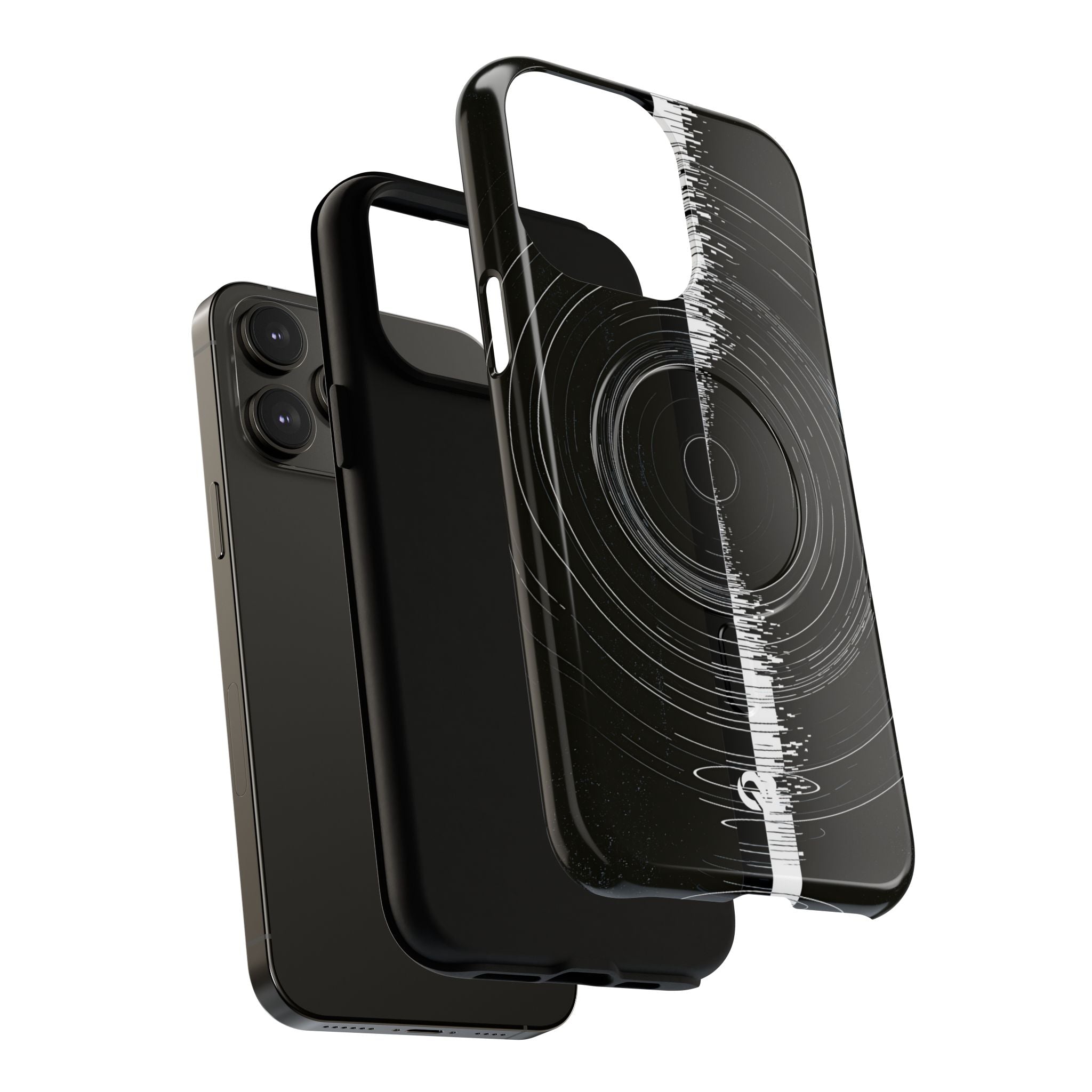 Black Tough 2.0 Magsafe Phone Case for iPhone - Obsidian Orbital Signal
