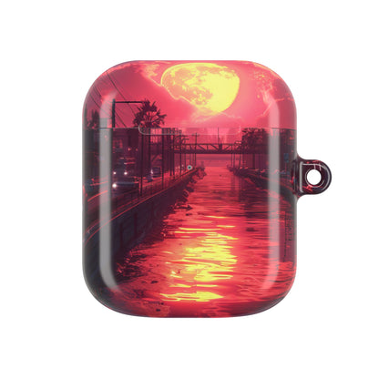 Yellow Moon Reflection - AirPods Case