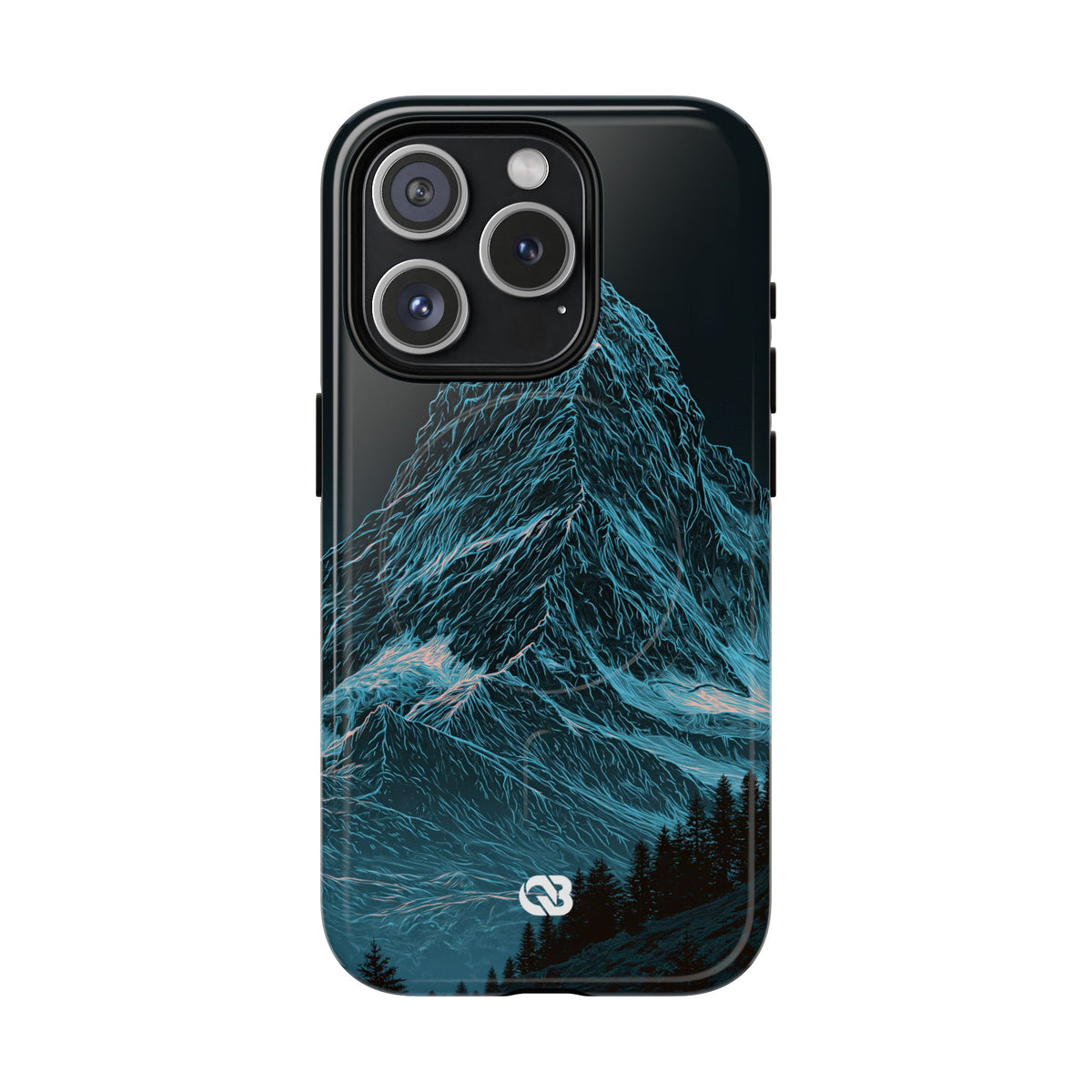Glacial Alpine Peak · Tough 2.0 Magnetic Phone Case for iPhone · Blue
