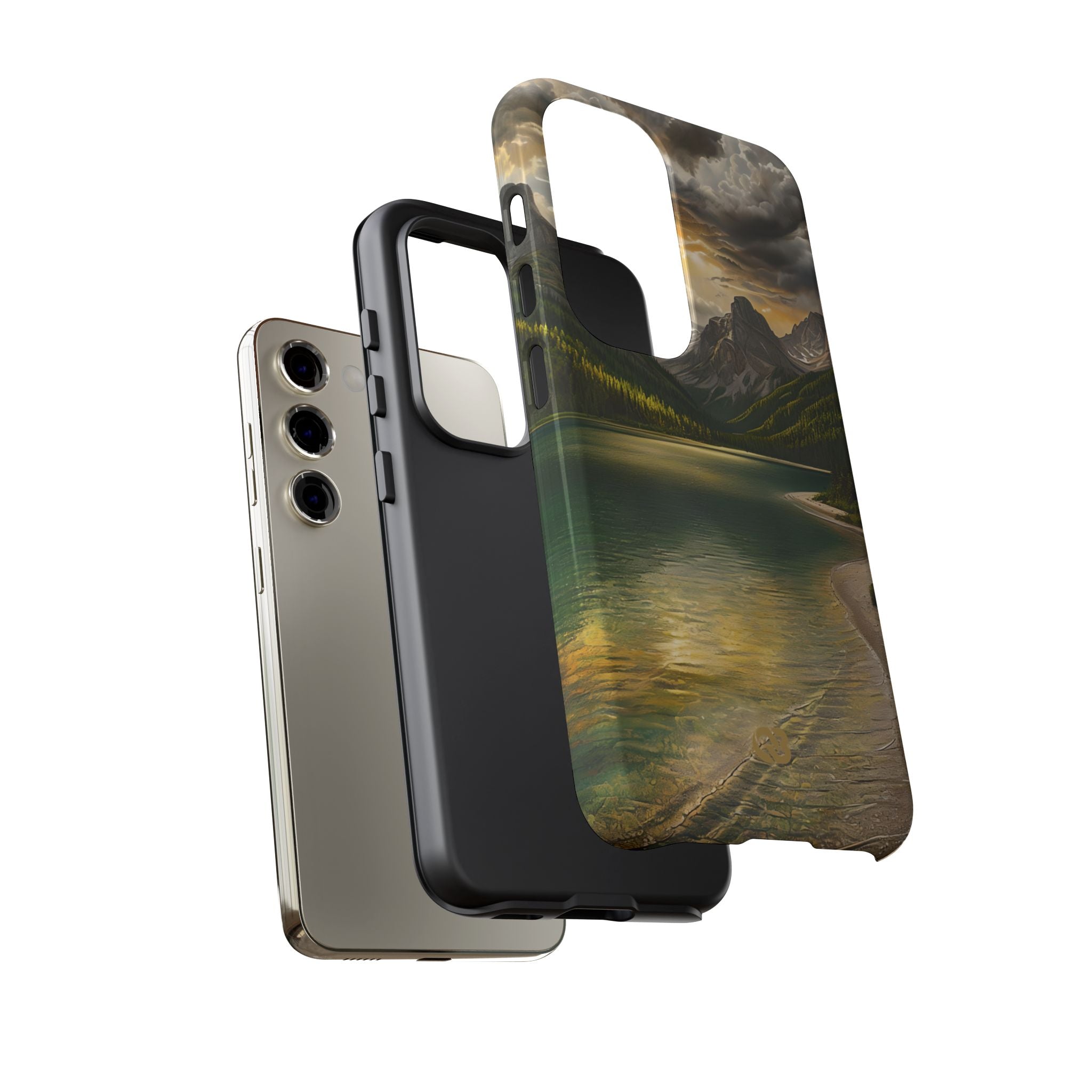 Gilded Mountain Lake · Tough etui na telefon dla Samsung