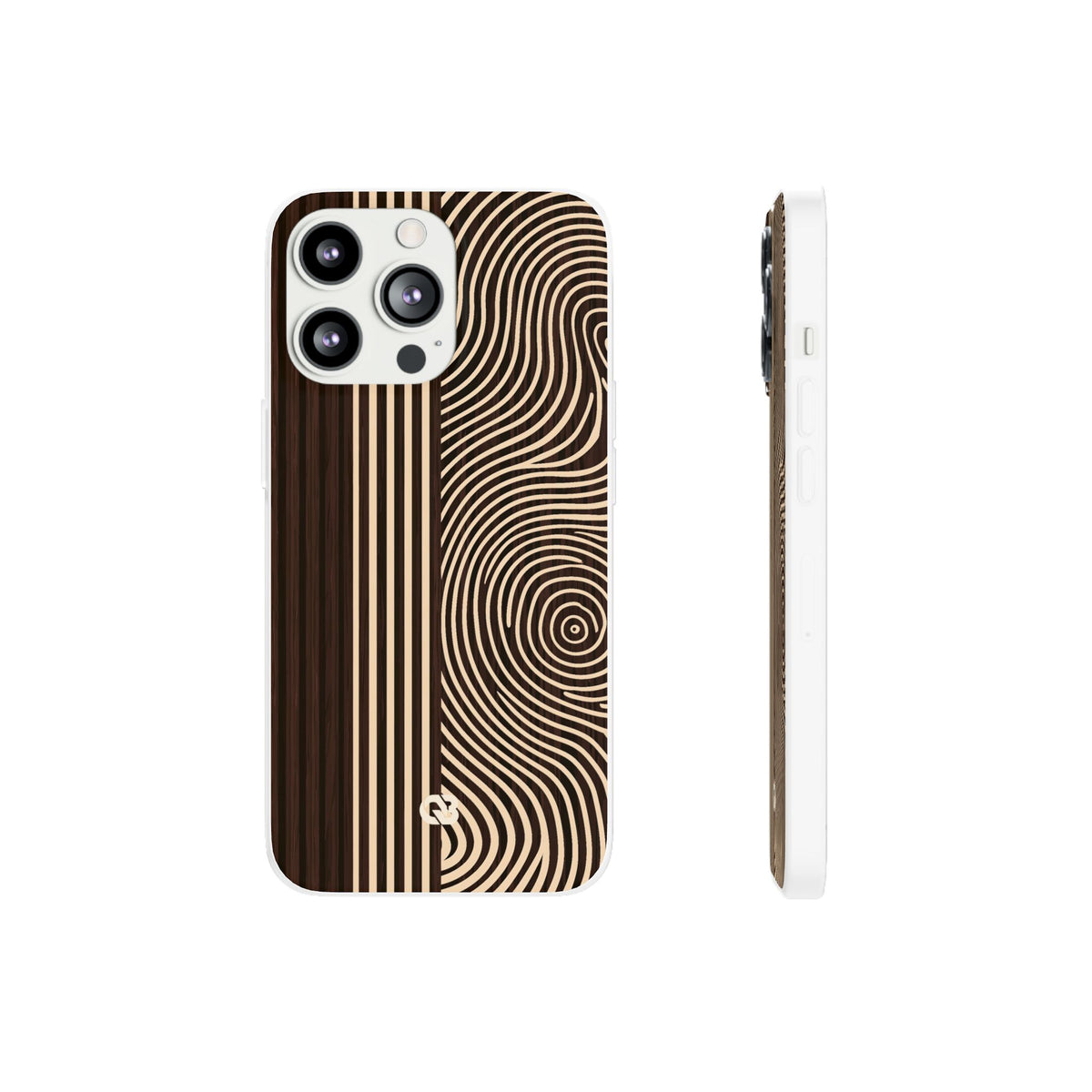 Timber Ring Contour · Lite Phone Case for iPhone ·  Brown