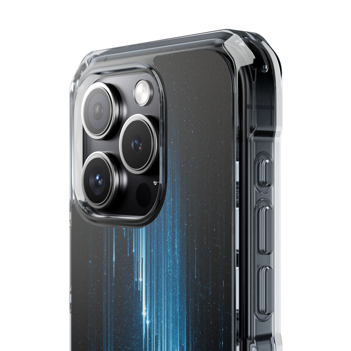 Nocturnal Cascade · Clear Impact Magnetic Phone Case for iPhone ·  Black