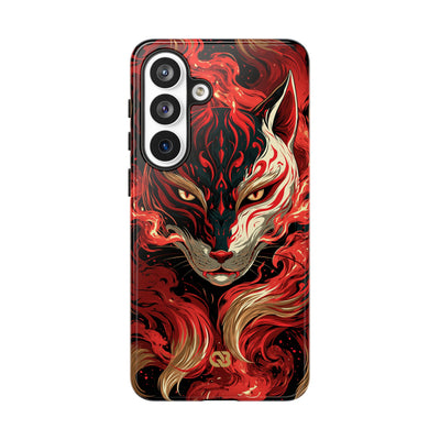Crimson Kitsune Spirit · Tough Phone Case for Samsung · Red