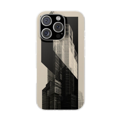 Beige Lite Phone Case for iPhone - Monolith Urban Grid