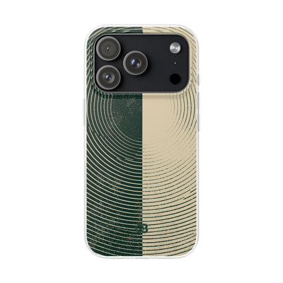 Green Lite Phone Case for iPhone - Evergreen Split Grain