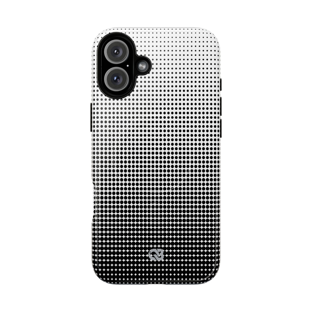 Black Tough 2.0 Magsafe Phone Case for iPhone - Obsidian Halftone Flux