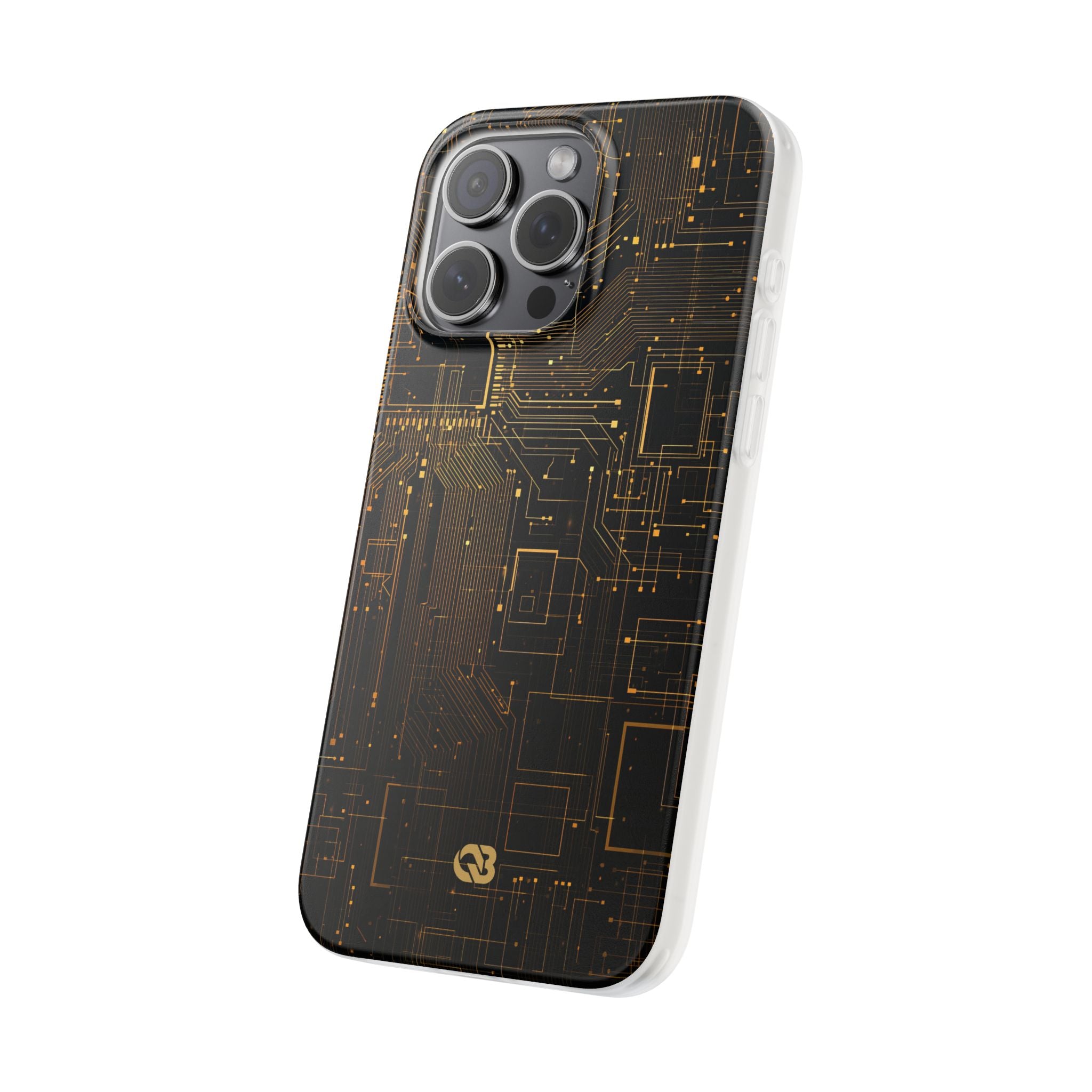 Gold Lite Phone Case for iPhone - Amber Core Mainframe