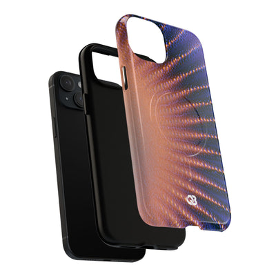 Luminous Aura Burst · Tough 2.0 Magnetic Phone Case for iPhone · Blue