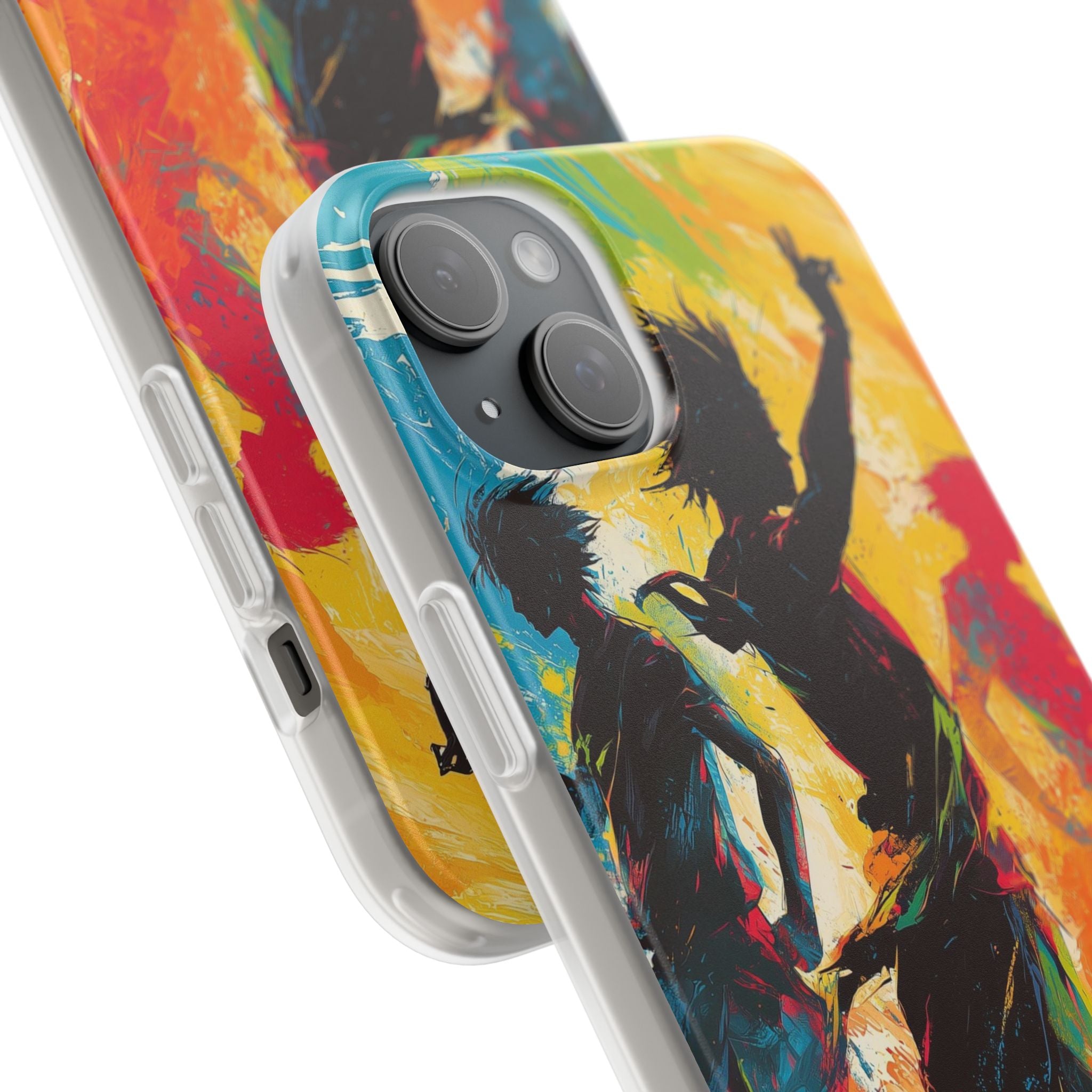 Electric Motion Blur · Soft Phone Case for iPhone