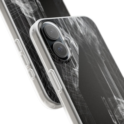 Black Lite Phone Case for iPhone - Ghost Urban Wireframe