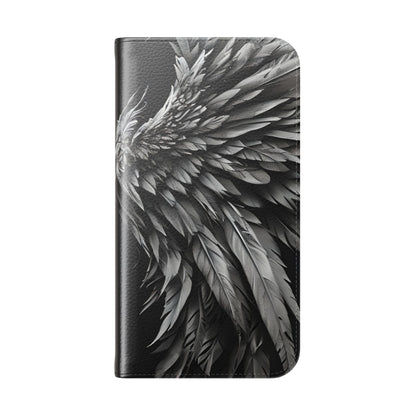 Crimson Silver Wings - iPhone 16  Case - Wallet