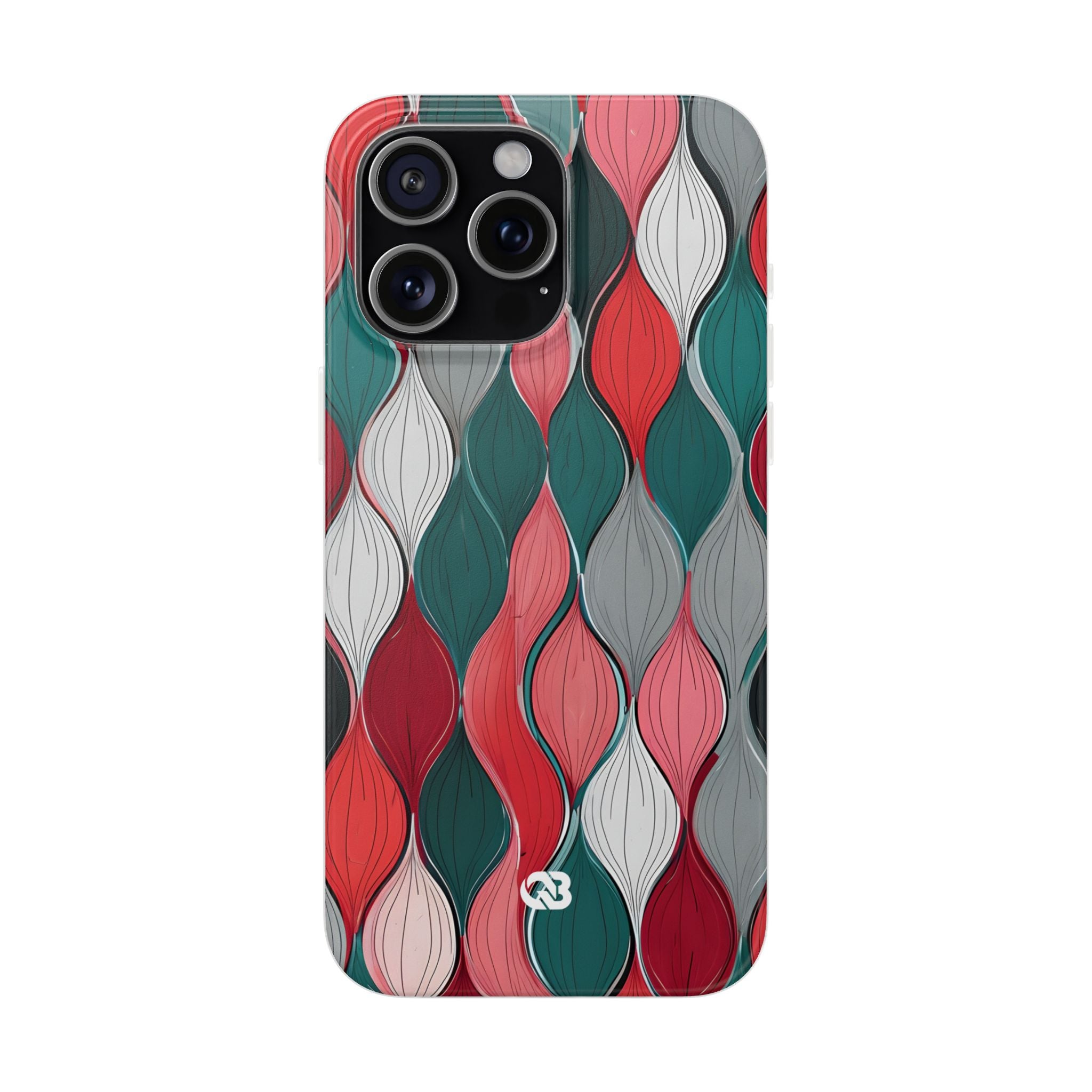 Slate Rose Ripple · Soft Phone Case for iPhone