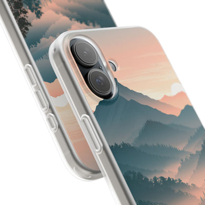 Teal Lite Phone Case for iPhone - Alpine Teal Horizon