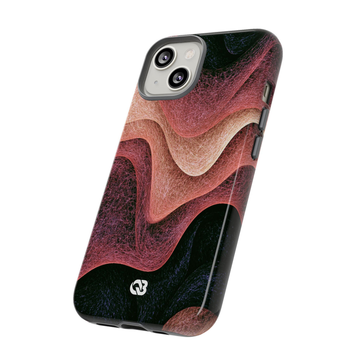 Rose Contour Waves · Tough Phone Case for iPhone · Pink