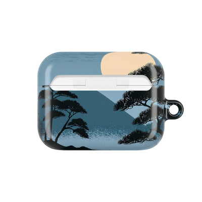 Moonlit Pine Horizon · Hard Case for AirPods & AirPods Pro · Blue