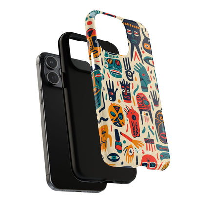 Lebendige Gesichter iPhone 15 Pro Max Case - Tough+
