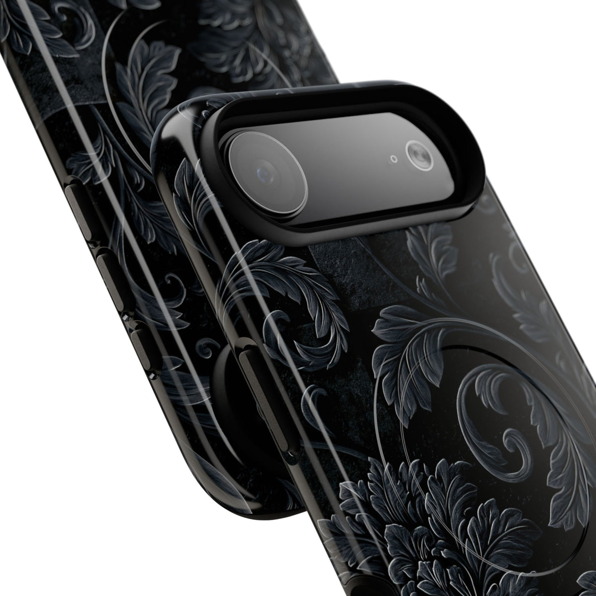 Obsidian Damask · Tough 2.0 Magnetic Phone Case for iPhone · Black