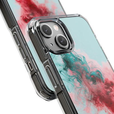 Sonic Bloom · Clear Impact Magnetic Phone Case for iPhone · Red