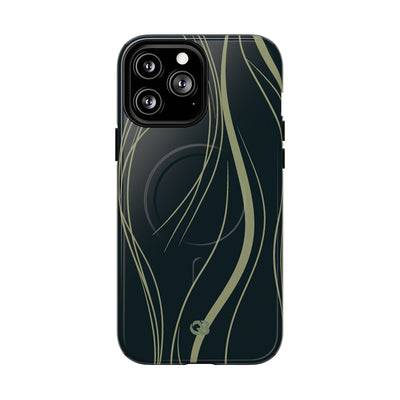 Serpentine Reeds · Tough 2.0 Magnetic Phone Case for iPhone · Green