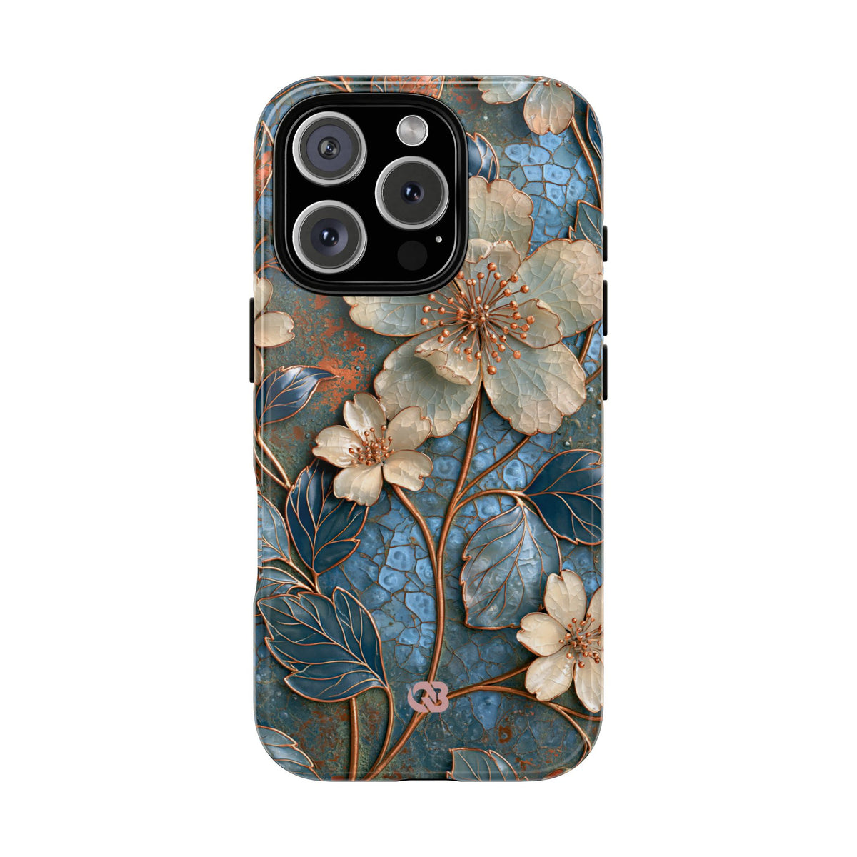 Gilded Blossom Reverie · Tough Phone Case for iPhone · Teal