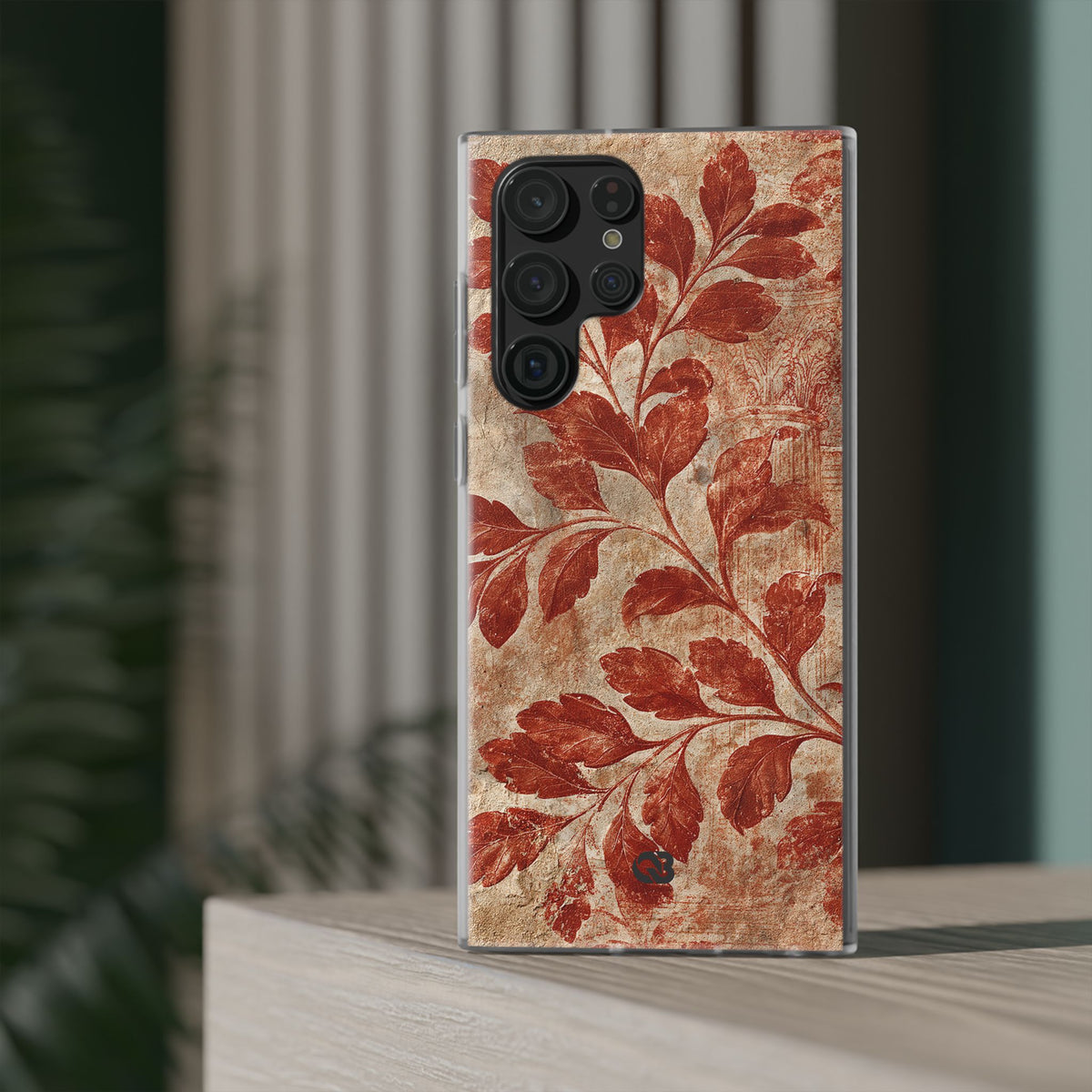 Terracotta Botanical Fresco · Lite Phone Case for Samsung · Red