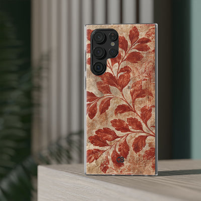 Terracotta Botanical Fresco · Lite Phone Case for Samsung · Red