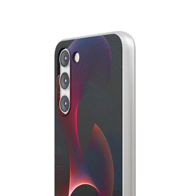 Black Lite Phone Case for Samsung - Cobalt Crimson Flux