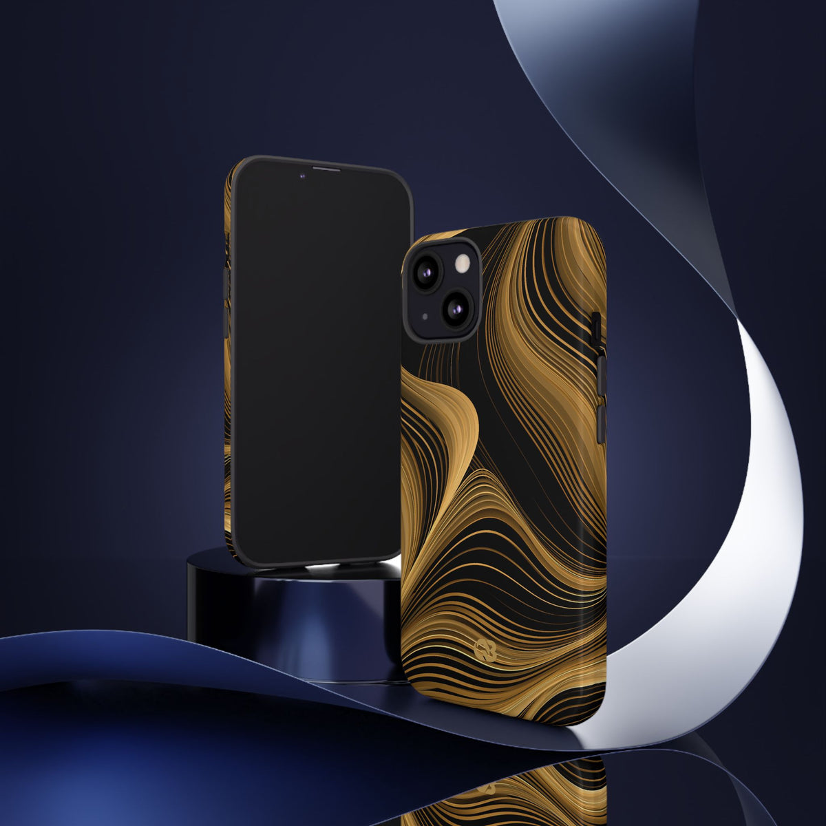 Gilded Contour · Tough Phone Case for iPhone · Gold