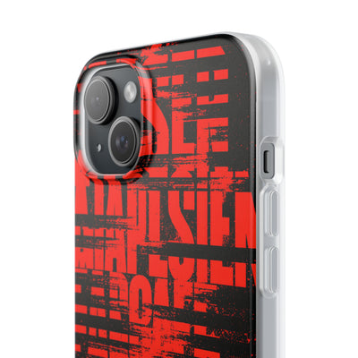 Crimson Redaction · Lite Phone Case for iPhone ·  Black