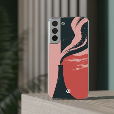 Pink Lite Phone Case for Samsung - Cinder Rose Plume