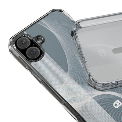 Grey Impact MagSafe Phone Case for iPhone - Slate Mesh Horizon