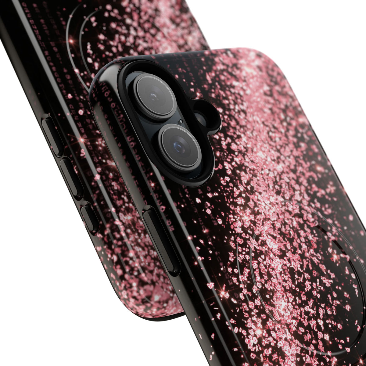 Rose Digital Cascade · Tough 2.0 Magnetic Phone Case for iPhone · Pink