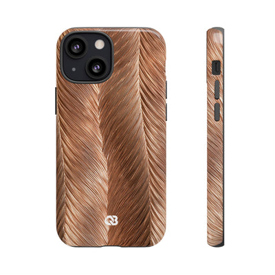 Rose Gold Weave · Tough Phone Case for iPhone · Brown