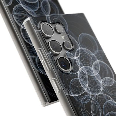 Black Lite Phone Case for Samsung - Frosted Ring Matrix