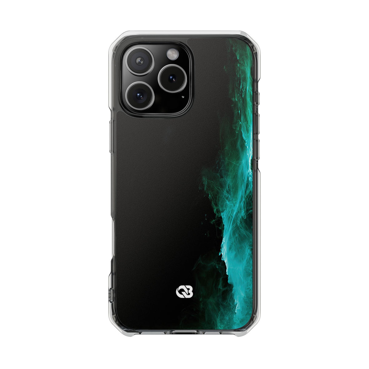 Luminous Plume · Clear Impact Magnetic Phone Case for iPhone · Teal