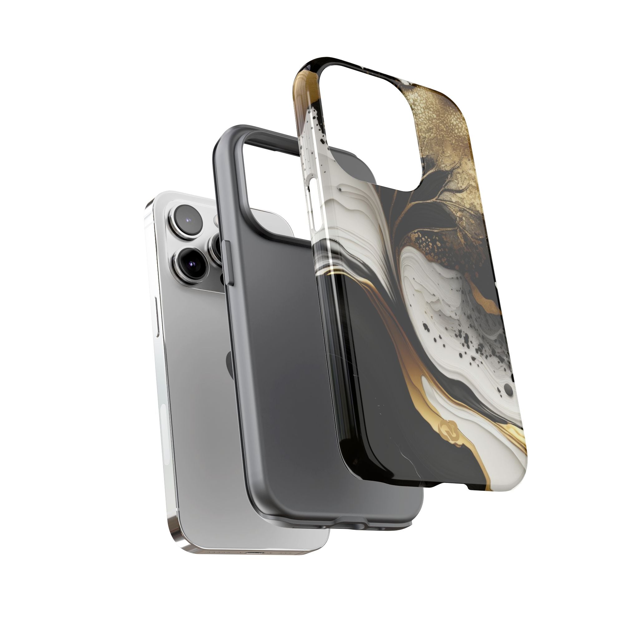 Molten Onyx Gold · Tough Etui na telefon dla iPhone