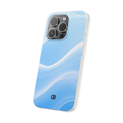 Blue Lite Phone Case for iPhone - Glacial Blue Silk