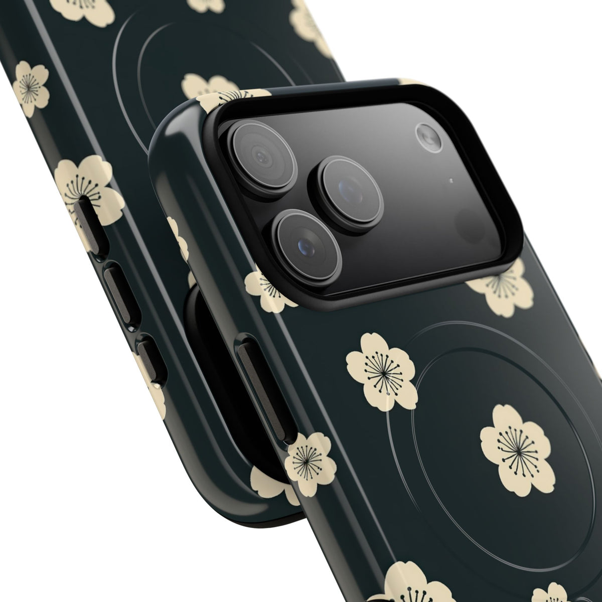 Midnight Sakura Bloom · Tough 2.0 Magnetic Phone Case for iPhone · Black