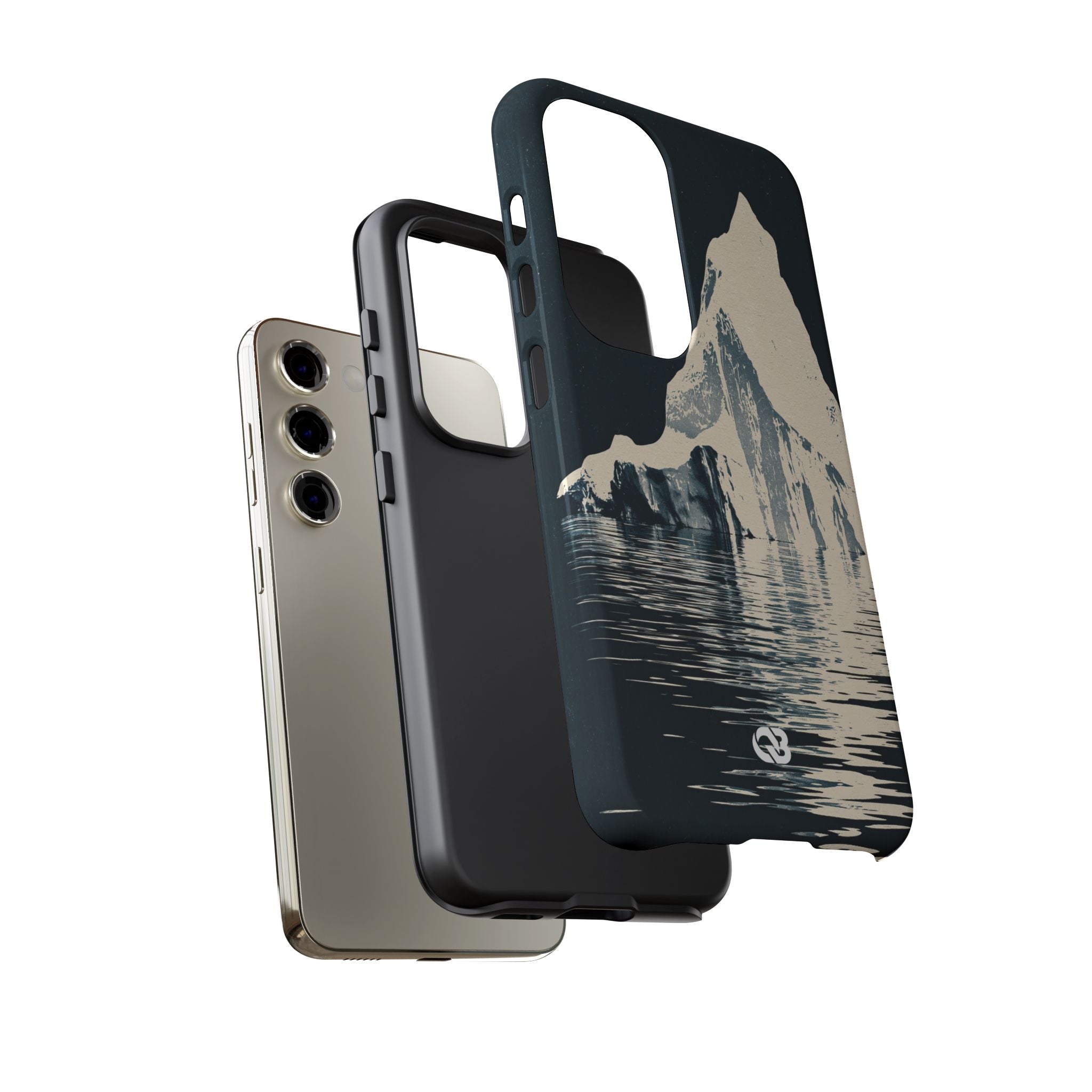 Blue Tough Phone Case for Samsung - Frozen Navy Monolith