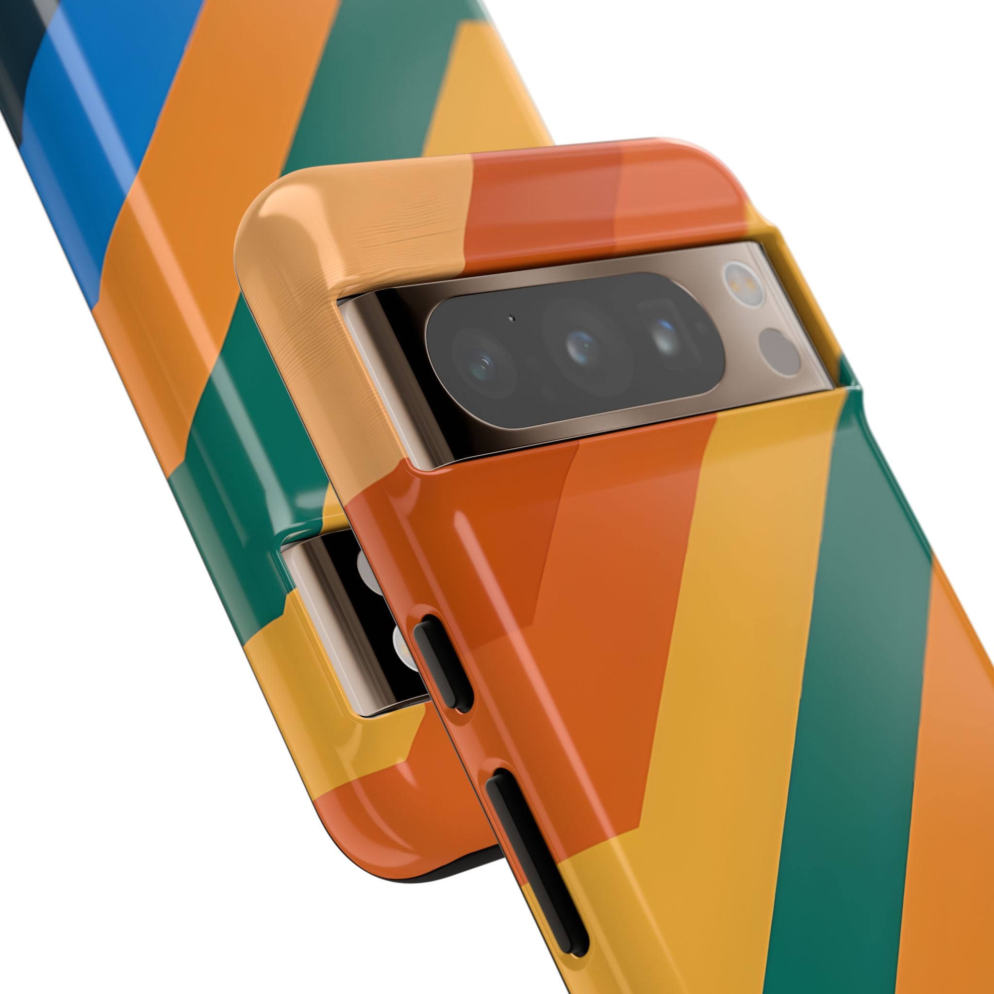 Retro Ridge Lines · Tough Phone Case for Google Pixel