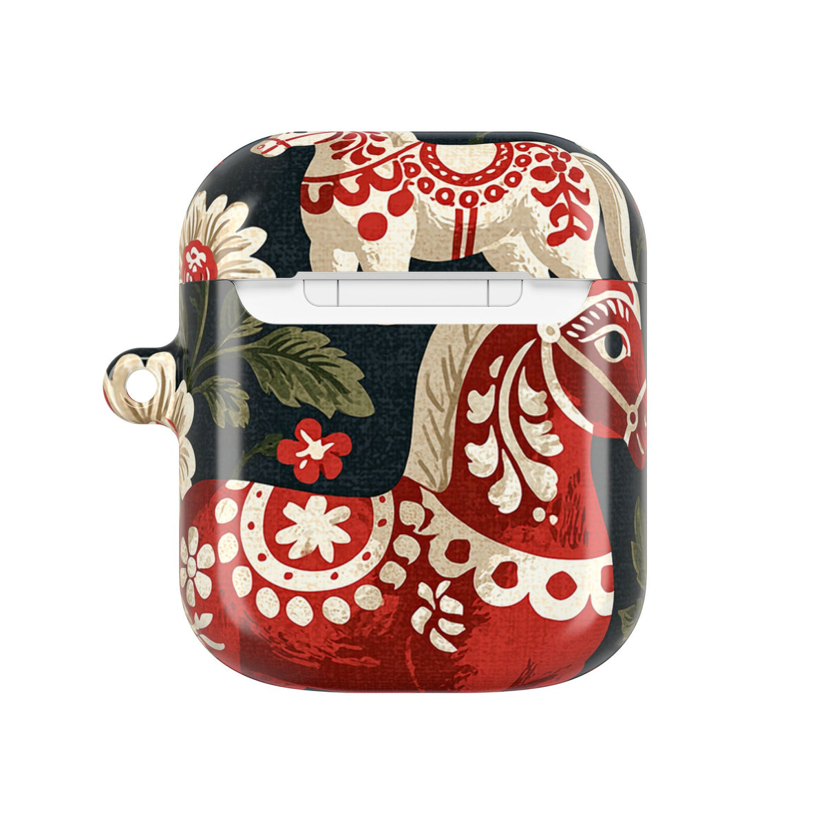 Nordic Dala Meadow · Hard Case for AirPods & AirPods Pro · Red
