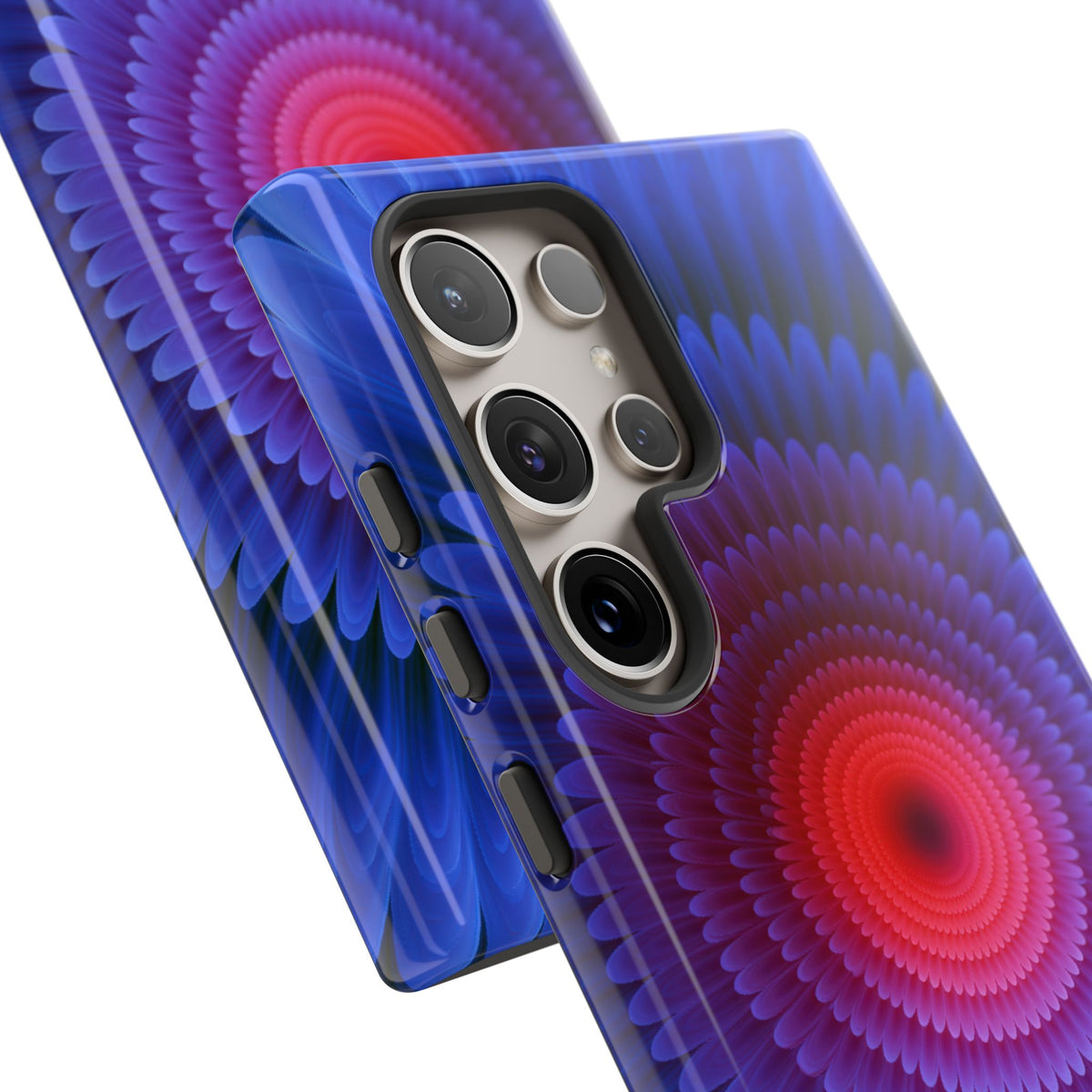 Radial Spectrum Bloom · Tough Phone Case for Samsung · Blue