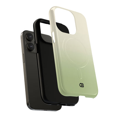 Green Tough 2.0 Magsafe Phone Case for iPhone - Bone Sage Fade
