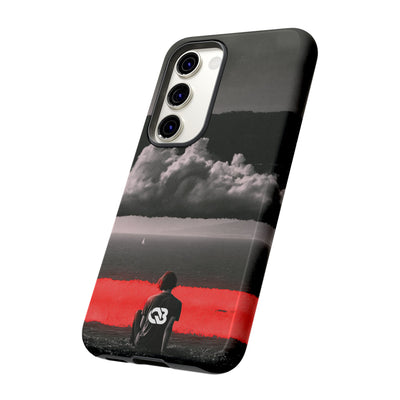 Crimson Horizon · Tough Phone Case for Samsung · Black