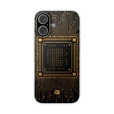 Gold Lite Phone Case for iPhone - Cyber Gold Processor