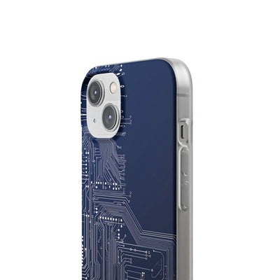 Blue Lite Phone Case for iPhone - Cobalt Data Stream