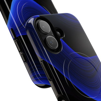 Blue Tough 2.0 Magsafe Phone Case for iPhone - Electric Cobalt Flow