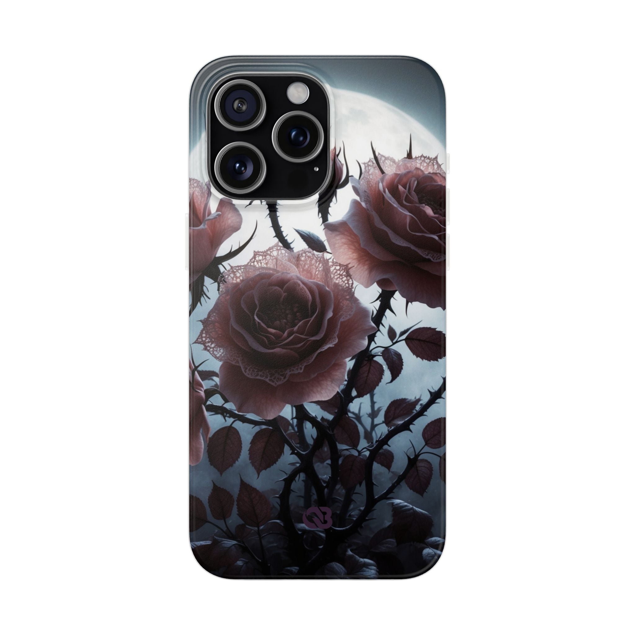 Lunar Lace Petals · Soft Coque de téléphone pour iPhone