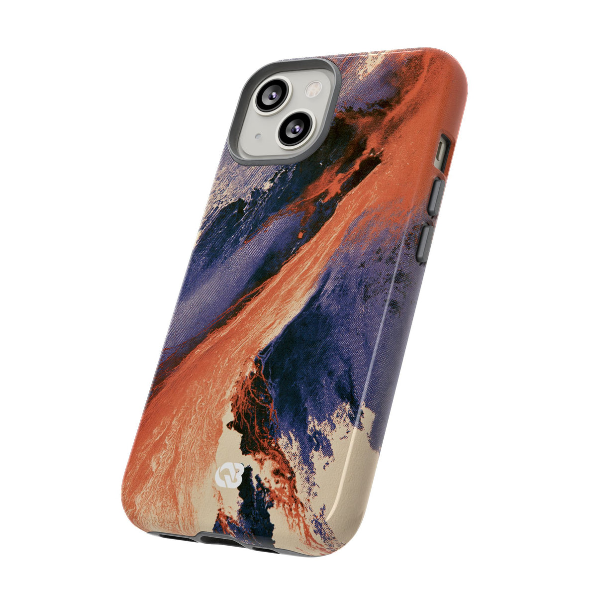 Solar Aura Drift · Tough Phone Case for iPhone · Orange